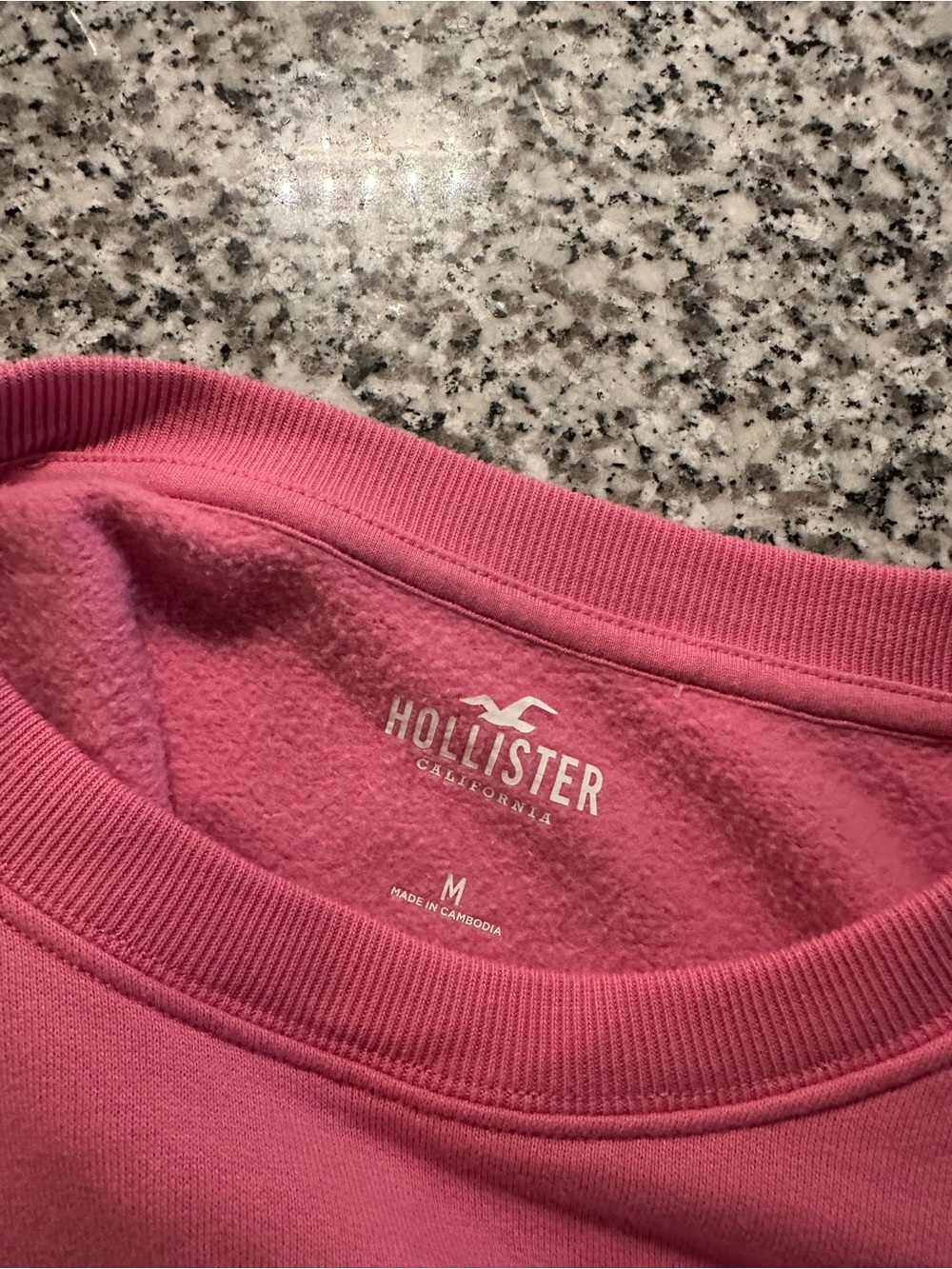 Hollister Pink Crewneck Sweatshirt — Size M - Picture 3 of 3